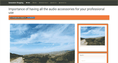 Desktop Screenshot of generation-shopping.com