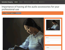 Tablet Screenshot of generation-shopping.com